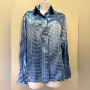 Women's Blue Button Down Shirt